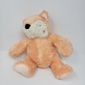 Silver One 12” Super Soft Sitting Fox Peach Plush